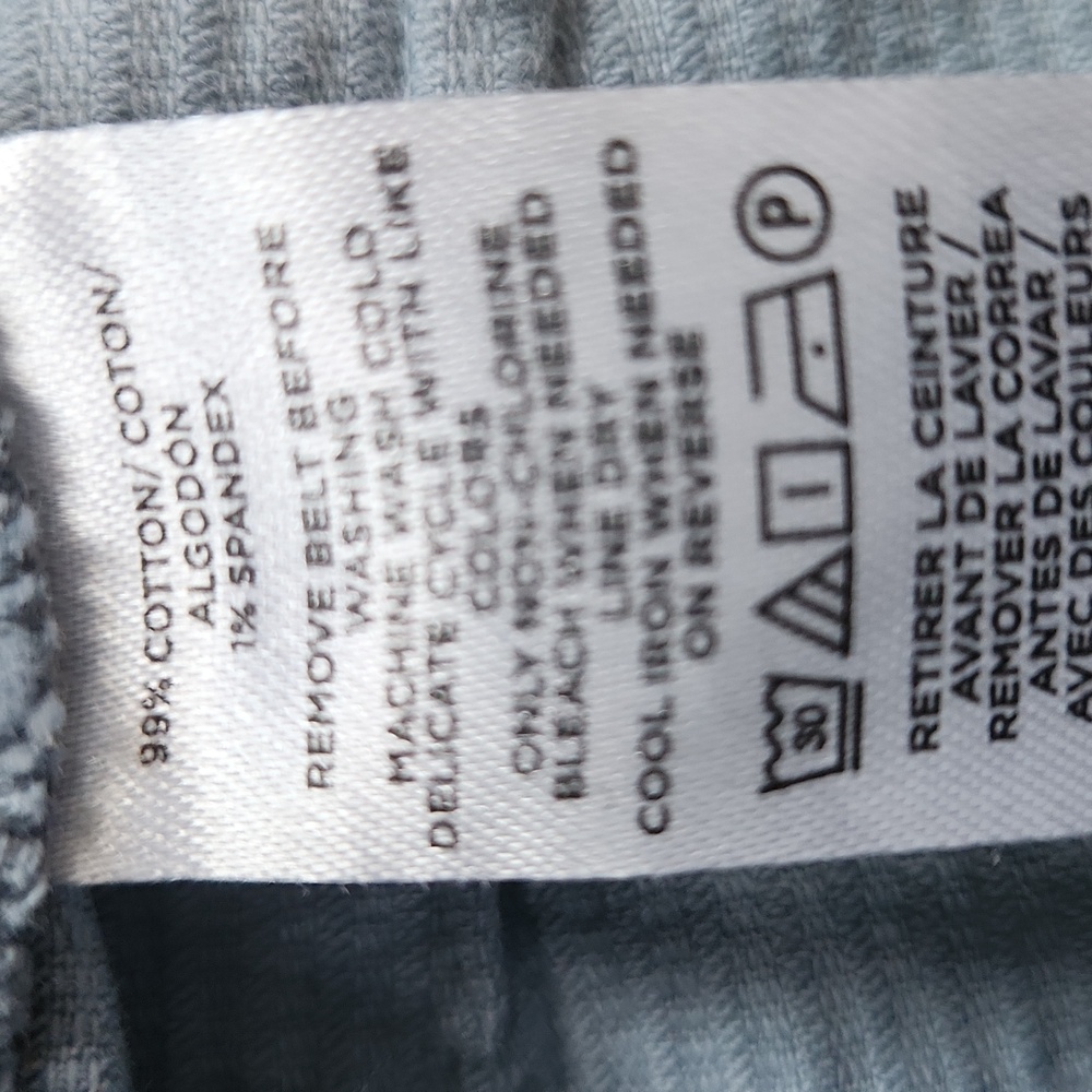 Loft Blue Corduroy Pocket Mini Skirt - 10 - Picture 3 of 6